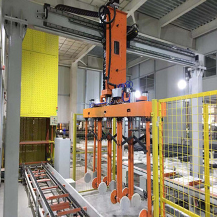 Transfer line handling two axis truss manipulator